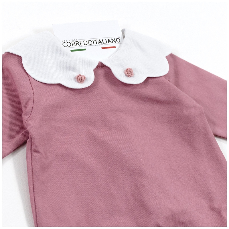 Tutina neonata in cotone jersey con...