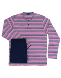 Pigiama uomo cotone Perofil elegante serafino 3 bottoni