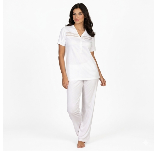 Women’s Pure Cotton Pyjamas – 11136 – Lunatica