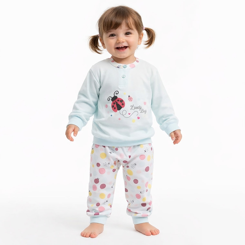Girls’ Lightweight Cotton Ladybug...