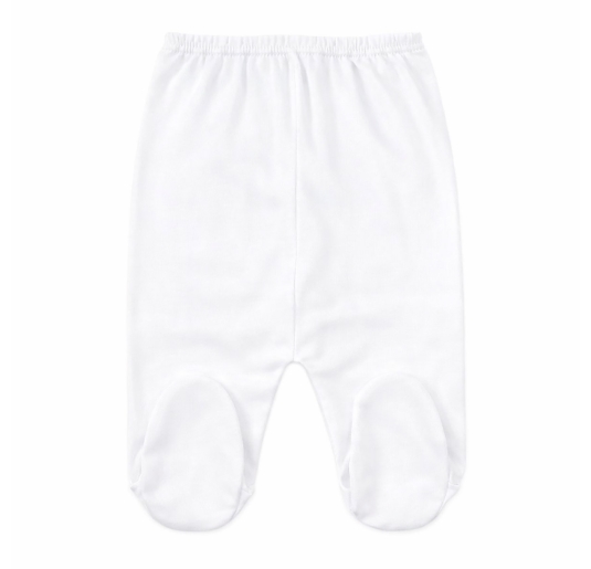 Newborn Footed Pants in Lightweight Cotton A160