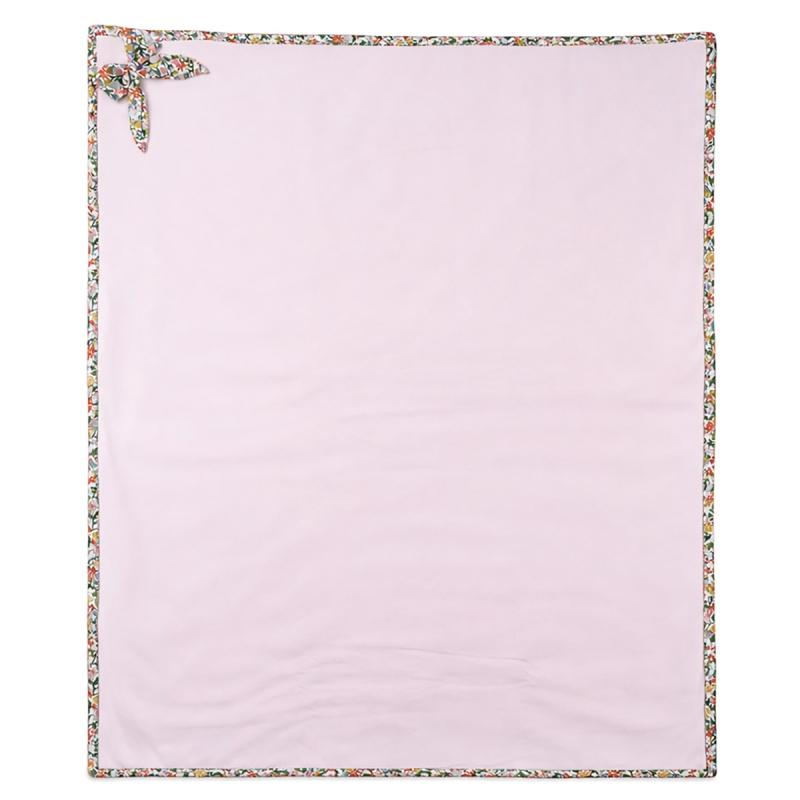 Cotton jersey crib and stroller blanket Coccode’ pink Liberty Daisy