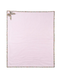 Cotton jersey crib and stroller blanket Coccode’ pink Liberty Daisy