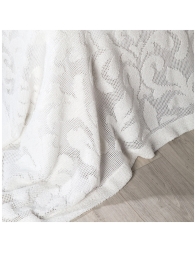 Camogli Caleffi double bedspread jacquard cotton with elegant openwork design