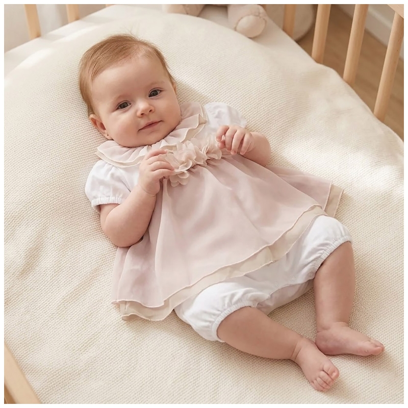 Cotton and chiffon romper by Teneri &...