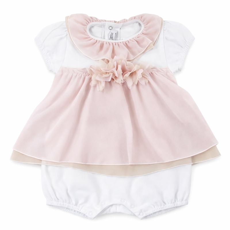 Cotton and chiffon romper by Teneri &...