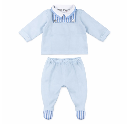 Two-piece outfit in piqué jersey cotton by Coccodè C59056