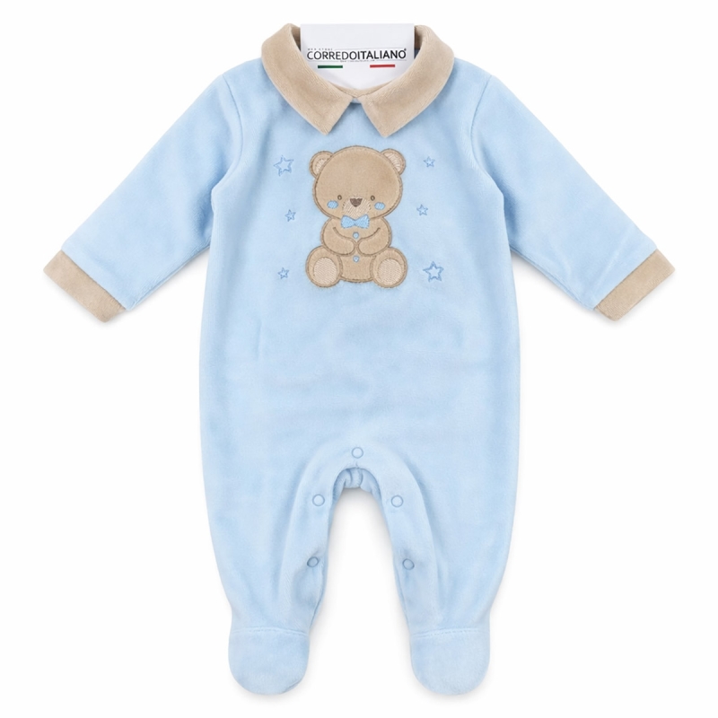 Baby boy bodysuits chenille with...