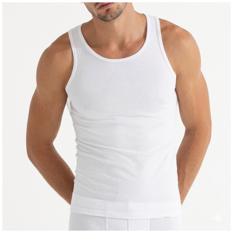 3-pack men's vests Enrico Coveri Underwear in Filo di Scozia cotton