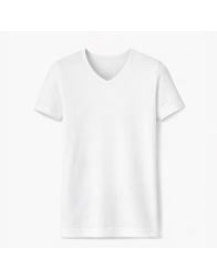 Set di 3 T-shirt collo a V in filo scozia - ET1131 - Enrico Coveri