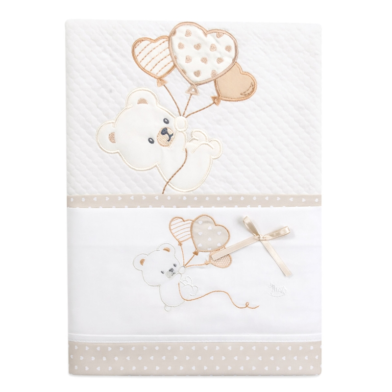 Cradle and pram blanket set Mio Piccolo Made in Italy