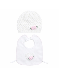 Baby girl first outfit layette set in cotton – Chiffon Roses COC452 – Teneri & Belli