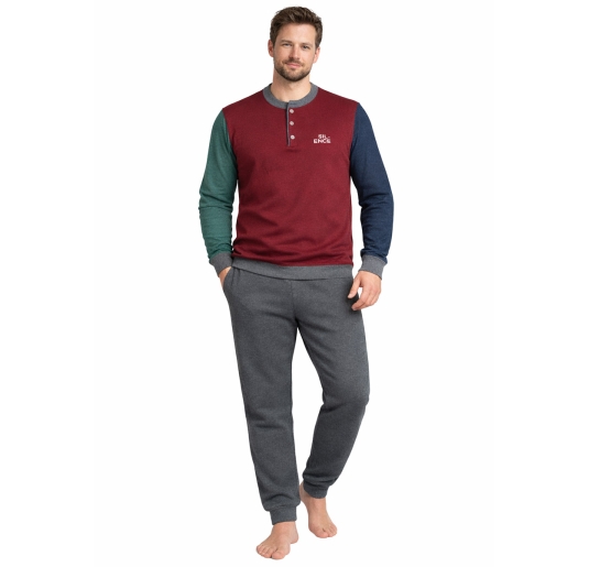 Pigiama uomo caldo cotone Punto Milano Bip Bip 6267 invernale