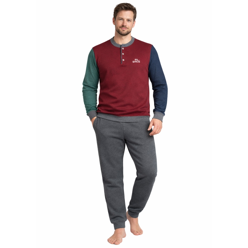 Pigiama uomo caldo cotone Punto Milano Bip Bip 6267 invernale