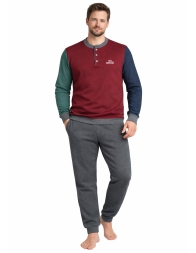 Men's warm cotton Punto Milano pajamas Bip Bip 6267 winter