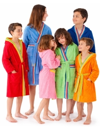 Pongo - children's hooded bathrobe by Gabel