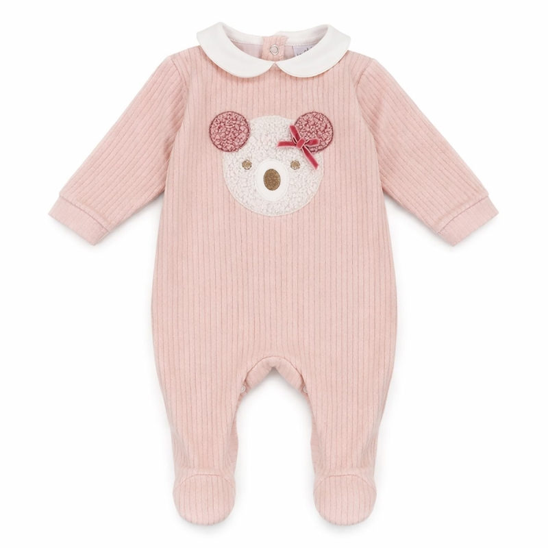 Chenille baby girl onesie - TU6340CPR...