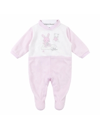 Embroidered cotton romper - BQ3388RR - Ellepi