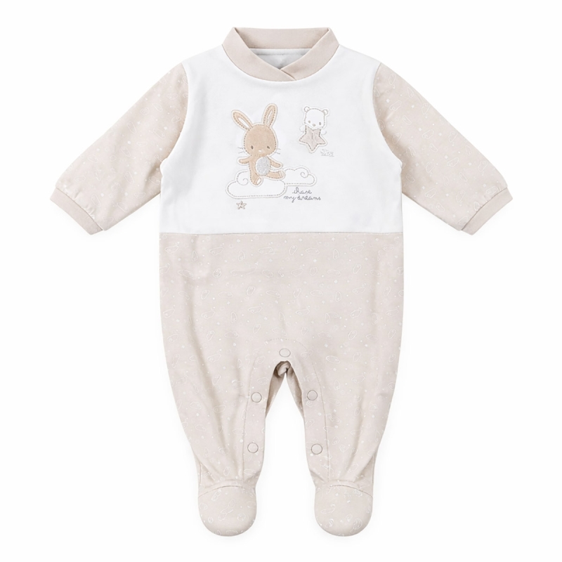 Embroidered cotton romper by Ellepi BQ3388