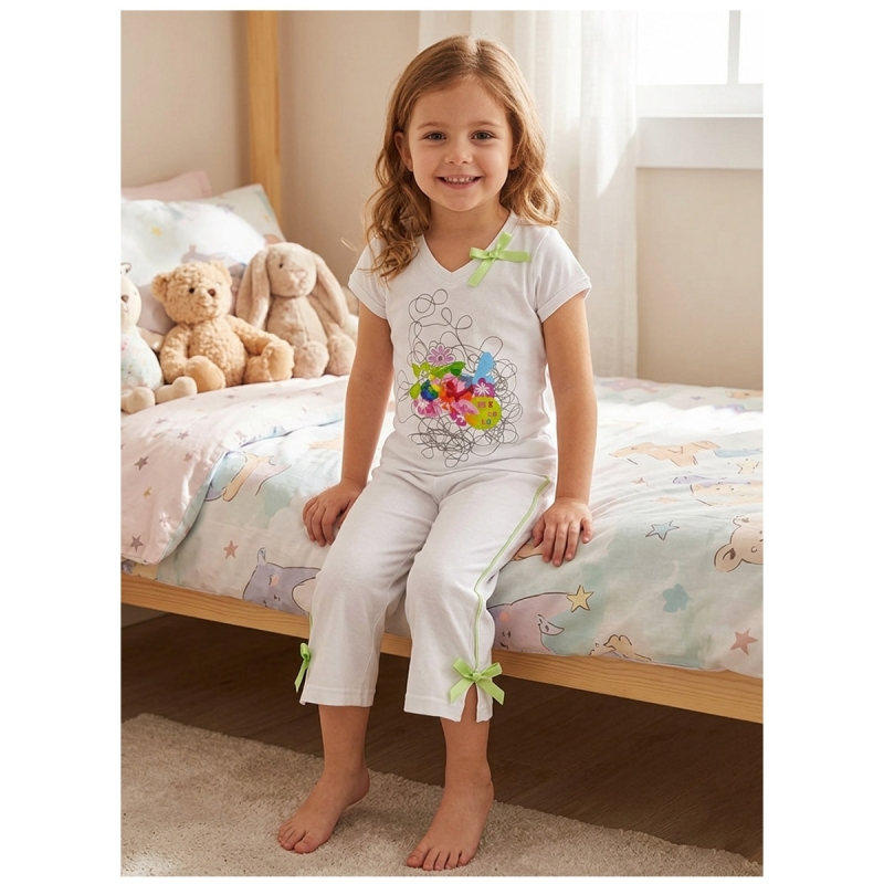 Pigiama in fresco cotone bambina -...