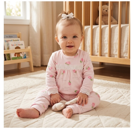 Pigiamino Bimba in caldo cotone interlock - J3309 - Baby Vip