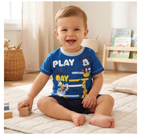 Baby boy short pajamas Mickey & Friends