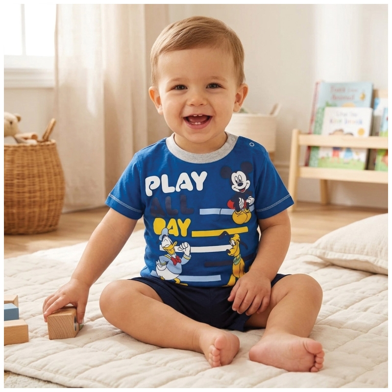 Baby boy short pajamas Mickey & Friends