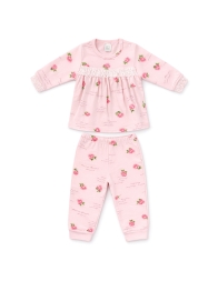 Baby Girl Interlock Pajama - J3309 - Baby Vip