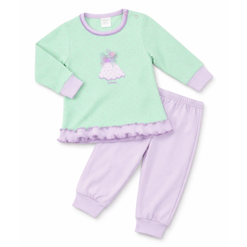 Baby Girl Interlock Pajama - J3371 - Baby Vip