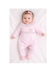 Tutina in cotone jersey con girocollo volant - TU1810 - Le Chicche