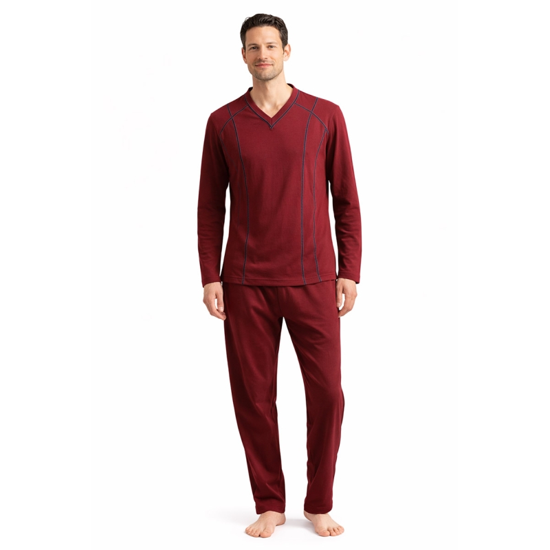 V-neck warm cotton pajamas by Diliar 2225
