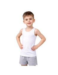 boys pure cotton tank top wide strap Bimbissimi