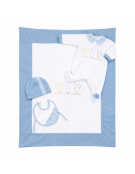 Coordinated baby layette cotton with Bunnies - BA5760 - Le Chicche
