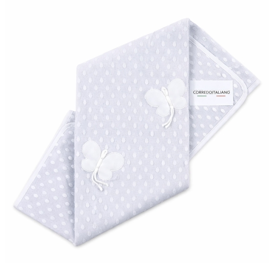 Copertina scialle in cotone e pizzo con Farfalle 2