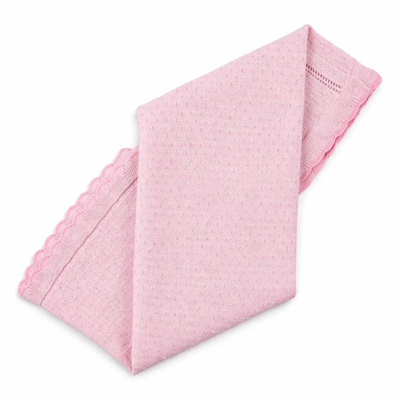 Knitted baby blanket in pure cotton...