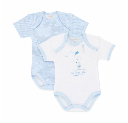 Confezione 2 body Ellepi in caldo cotone mezza manica 2