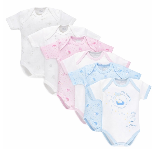 Confezione 2 body Ellepi in caldo cotone mezza manica