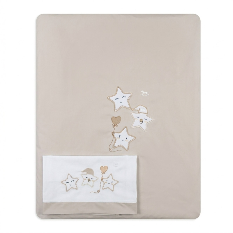 Set piumotto e lenzuolino culletta - Stelline - Mio Piccolo PMT90311TT