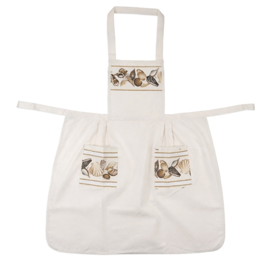 Conchiglie - grembiule cucina con pettina - Corredo Italiano 2