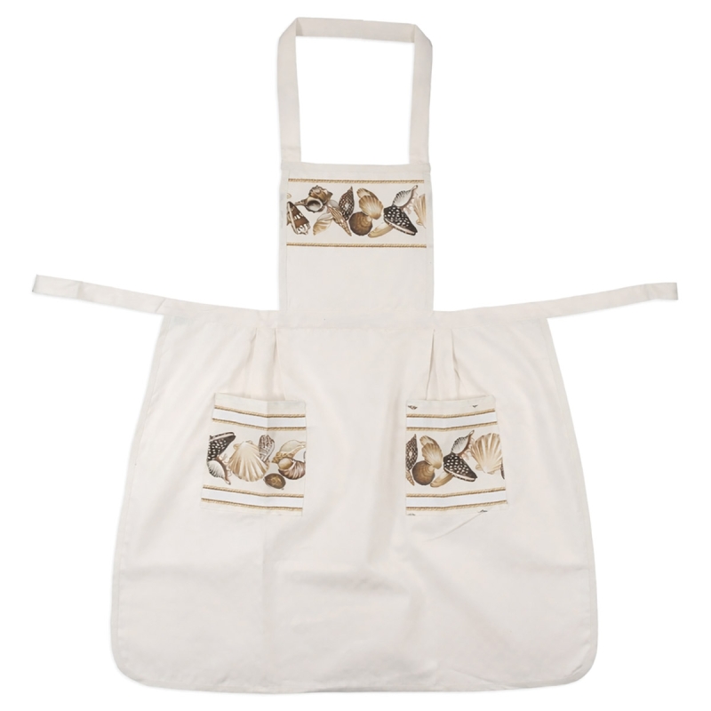 Kitchen apron with bib – Conchiglie –...