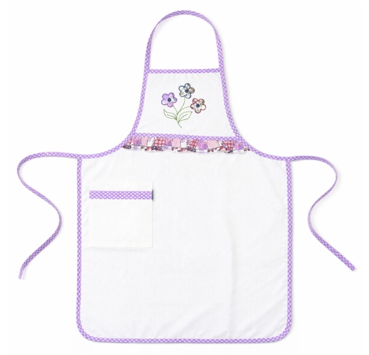 Embroidered apron for kitchen - Florinda - Artigiani Toscani 2