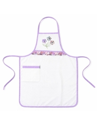Embroidered apron for kitchen - Florinda - Artigiani Toscani
