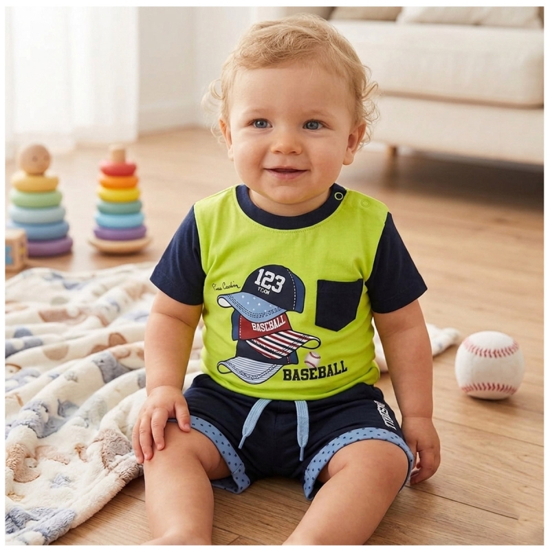 Baby short cotton outfit - PCCJ127 -...