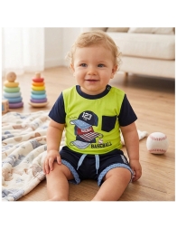 Baby short cotton outfit - PCCJ127 - Pierre Cardin