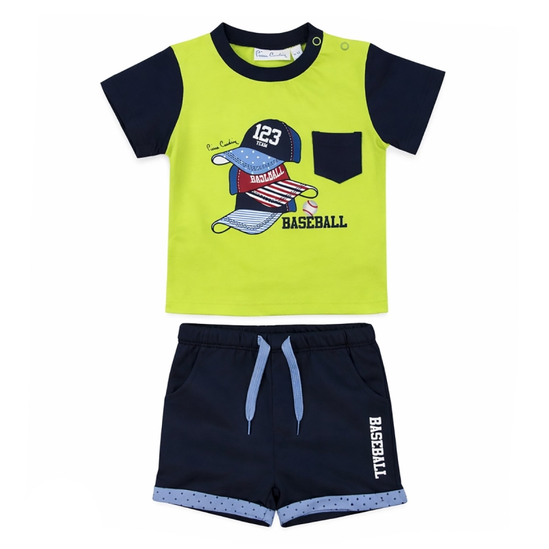 Completino neonato corto in cotone Pierre Cardin