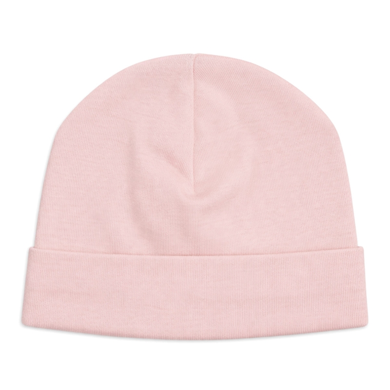 Cappellino neonato cotone con risvolto - Rosa