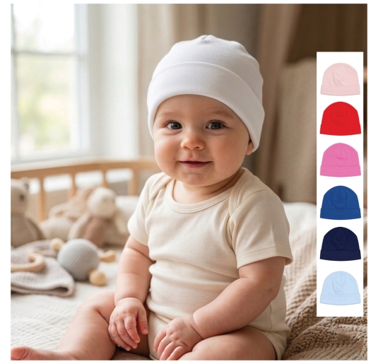 Baby Cotton Hat with Turn-Up - BC044 - Colombo Milano