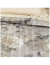 Quilted cotton satin double bed bedspread – Rosa Alba – Caleffi