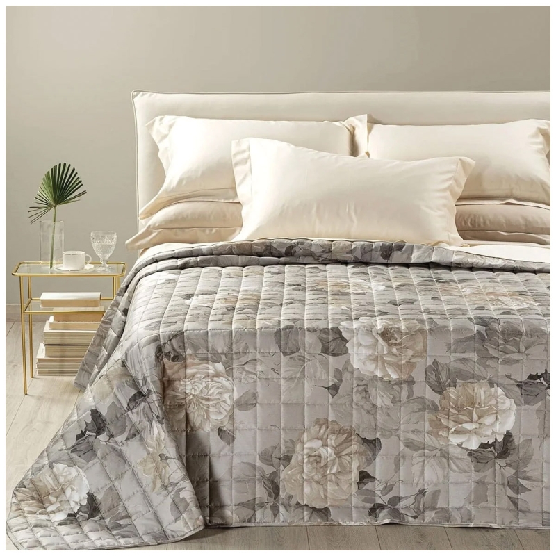 Quilted cotton satin double bed...