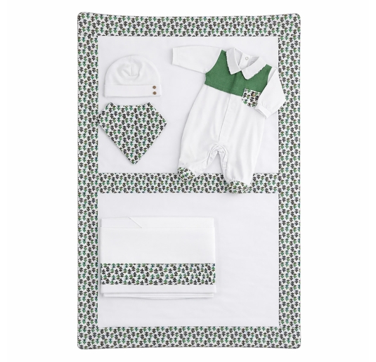 Corredino neonato 5 pezzi cotone jersey Klaiadi con stampa cactus